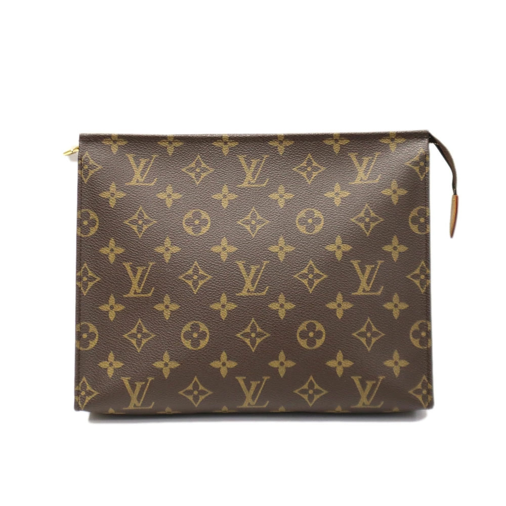 Louis Vuitton Pochette Toilette Clutch Monogram Brown